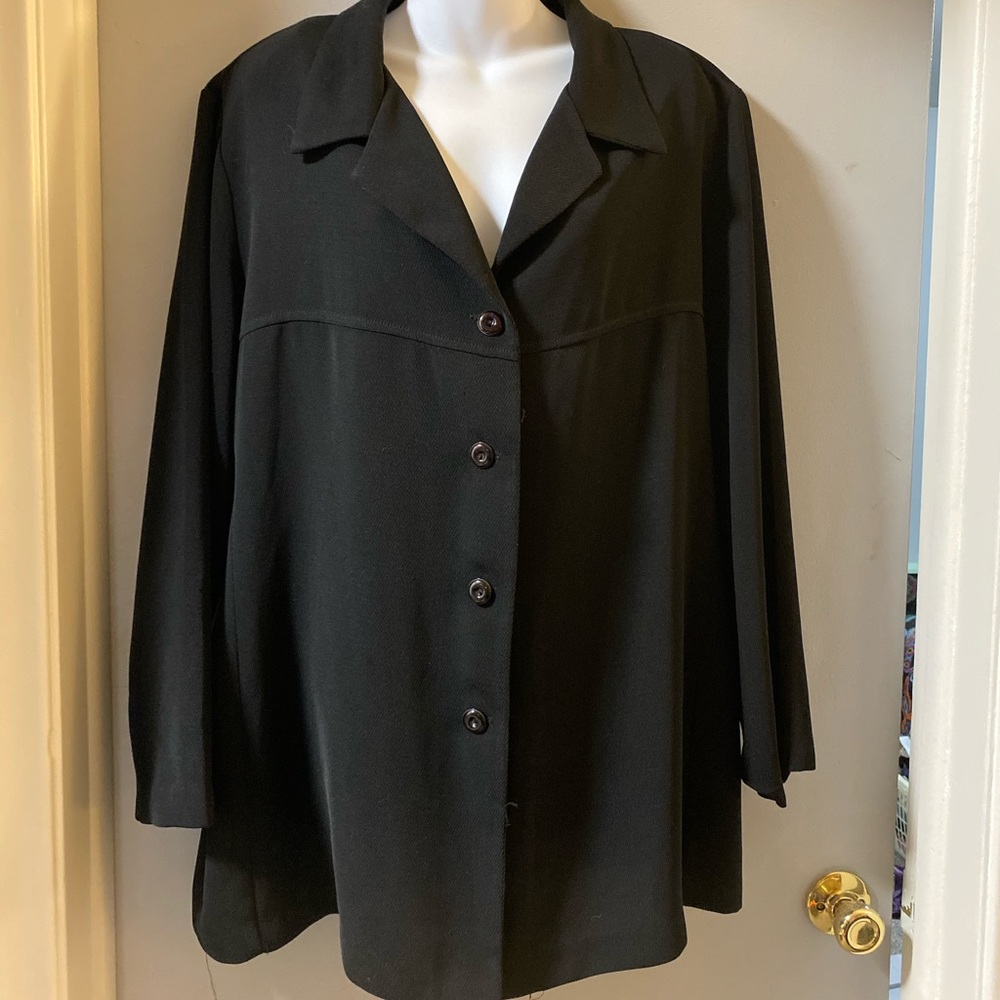 Fitting Image sz 20 black overcoat professional